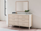 Cadmori Two-Tone Dresser And Mirror