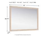 Dimensions diagram for Cadmori bedroom mirror