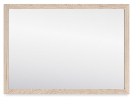 Cadmori bedroom mirror side angle showing frame