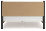 Detail of bed frame corner and material texture