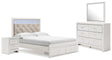 Altyra White Upholstered Storage Bedroom Set from Decor Furniture