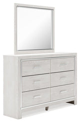 Altyra White Upholstered Storage Bedroom Set angled view
