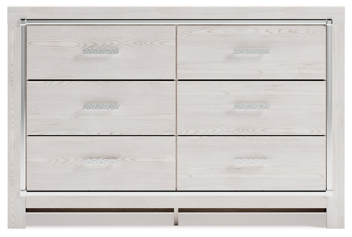 Altyra White Dresser head-on view