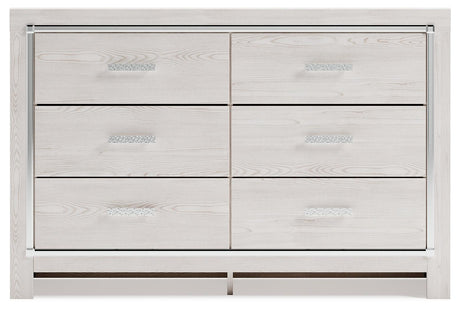 Altyra White Dresser head-on view