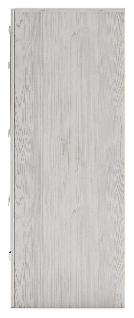 Altyra White Dresser side view