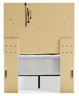 Altyra White Queen Panel Bed back view