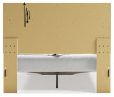 Altyra White Queen Upholstered Storage Bed back view