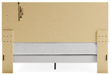 Altyra White King Panel Bed - back view