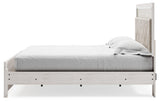 Altyra White King Panel Bed - alternate side angle