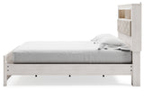 Altyra White King Panel Bookcase Bed alternate side angle