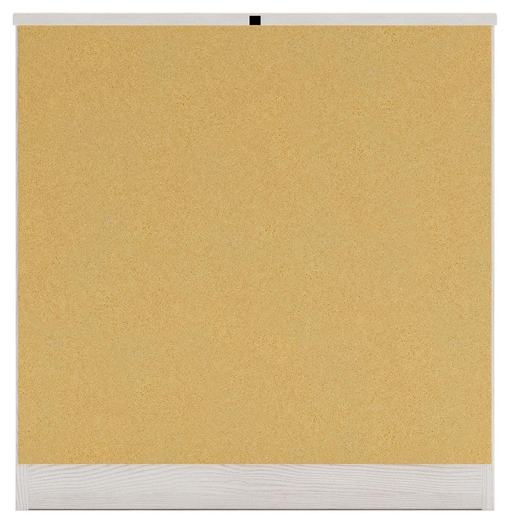 Altyra White Nightstand back view