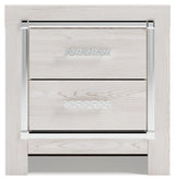 Altyra White Nightstand head-on view