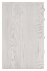 Altyra White Nightstand angled alternate side view
