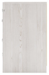 Altyra White Nightstand side profile
