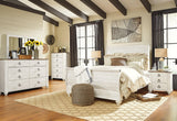 Willowton Chest view highlighting antiqued brass-tone hardware