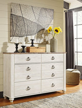 Willowton Two-Tone Dresser full view