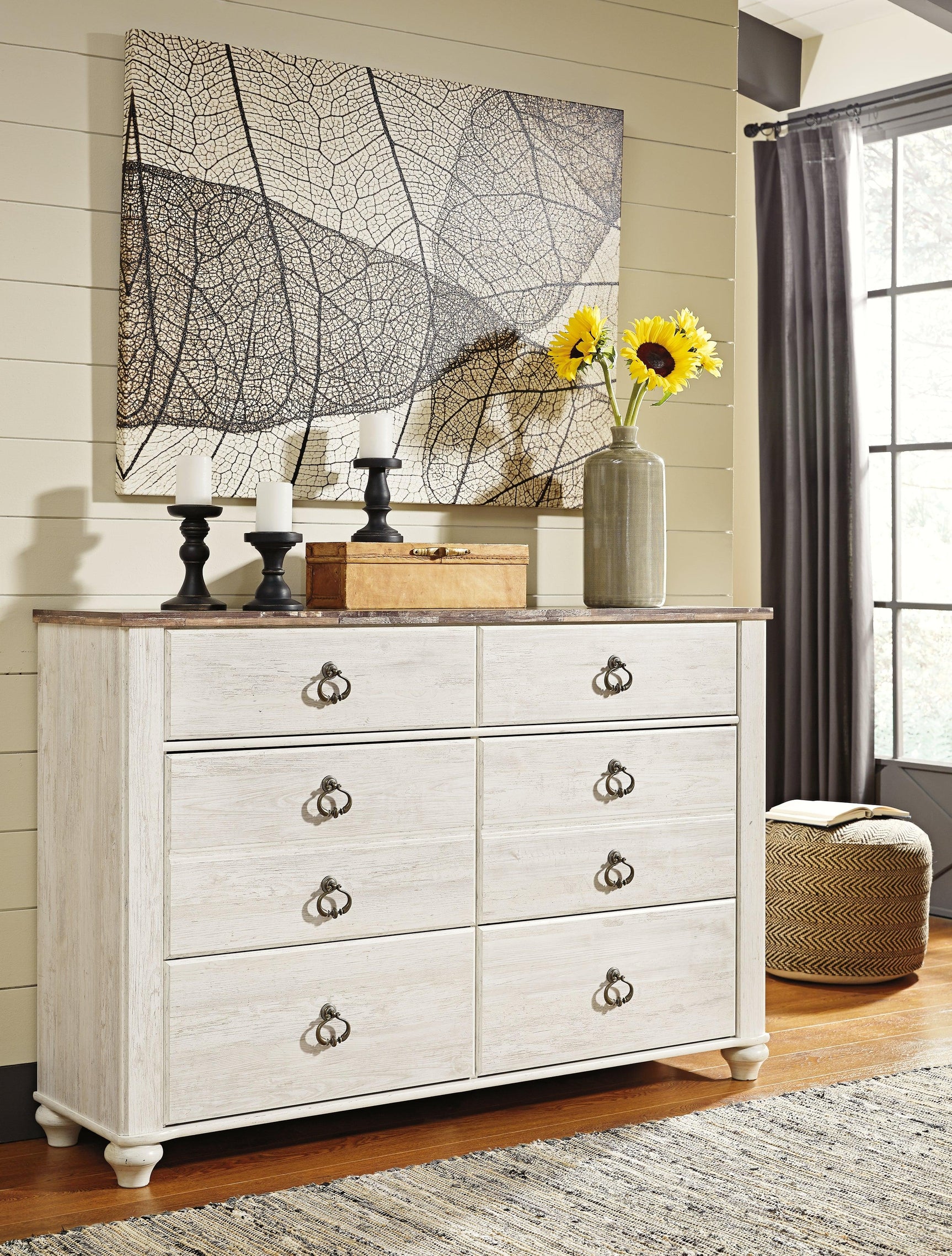 Willowton Two-Tone Dresser full view