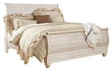 Willowton Whitewash Sleigh Bedroom Set view 16