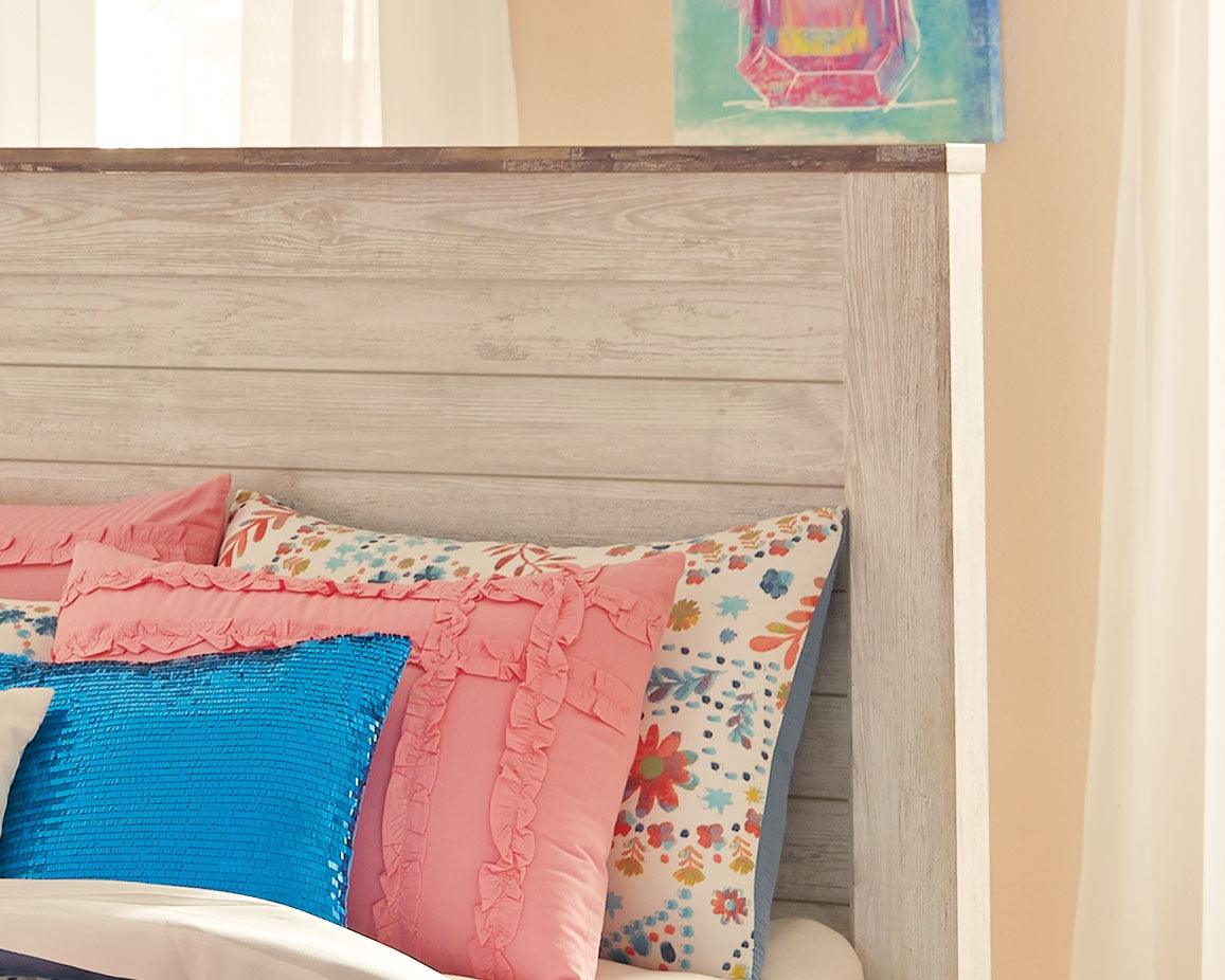 Willowton Twin Bed footboard detailed view