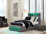 Verishaw Bed LED lighting green illumination close-up
