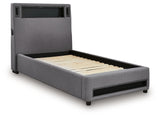 Verishaw Bed LED lighting turned off night mode angle