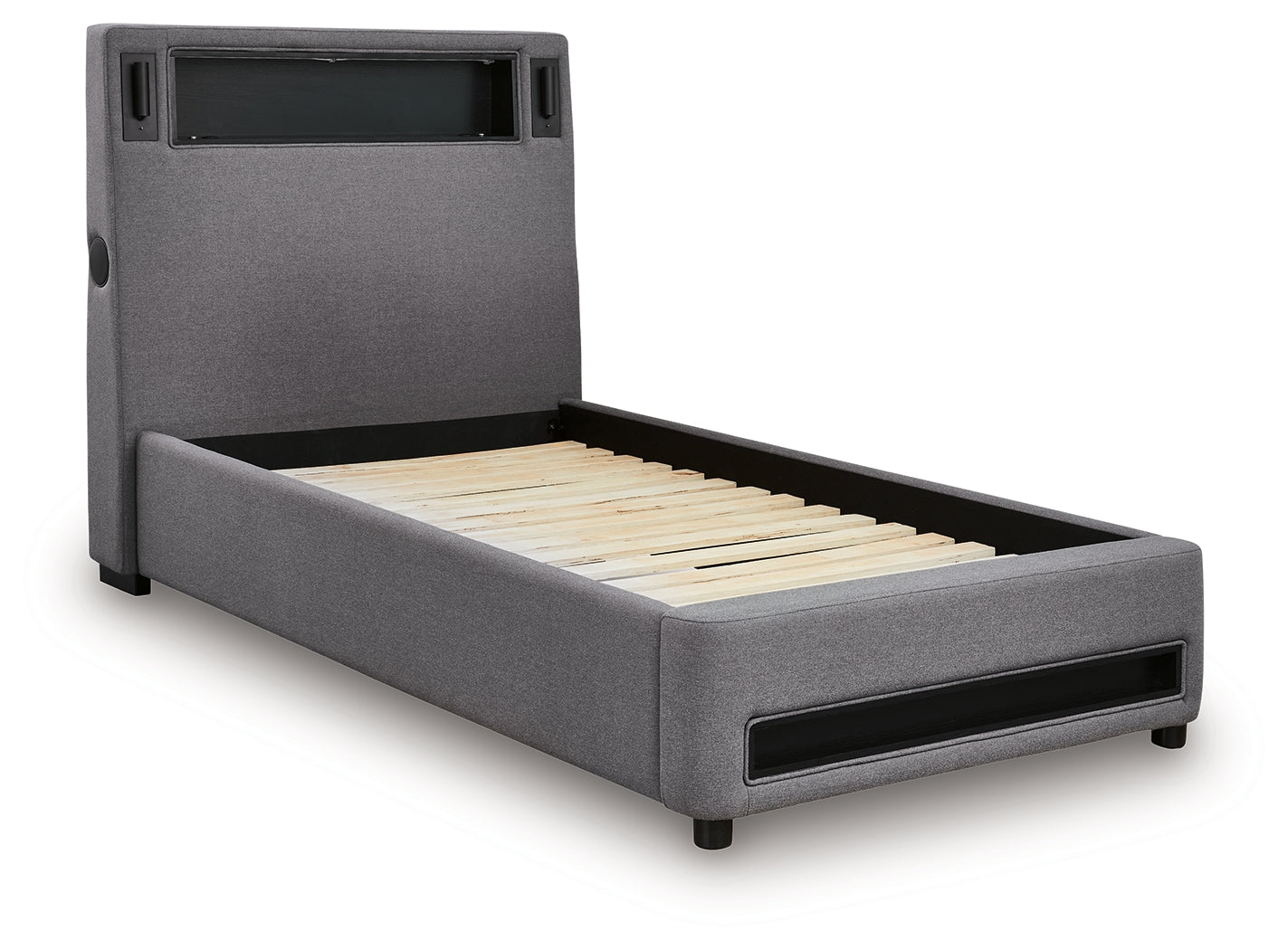 Verishaw Bed LED lighting turned off night mode angle