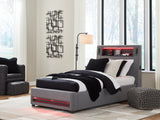 Verishaw Bed LED lighting red illumination close-up
