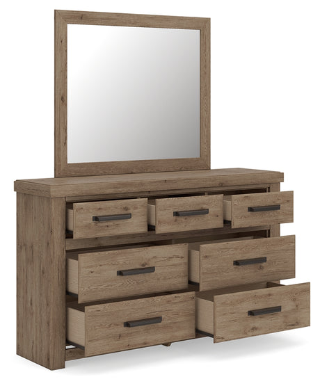 Oliandon dresser open drawer detail