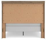 Oliandon Light Brown Panel Bed. Dresser, Mirror Bedroom Set view 4