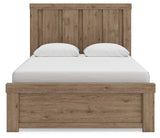 Oliandon Queen Panel Bed side angle