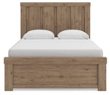 Oliandon Light Brown Panel Bed. Dresser, Mirror Bedroom Set view 3