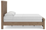 Oliandon Light Brown Panel Bed. Dresser, Mirror Bedroom Set view 6