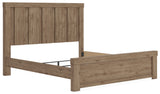 Oliandon King Panel Bed close-up of headboard detail