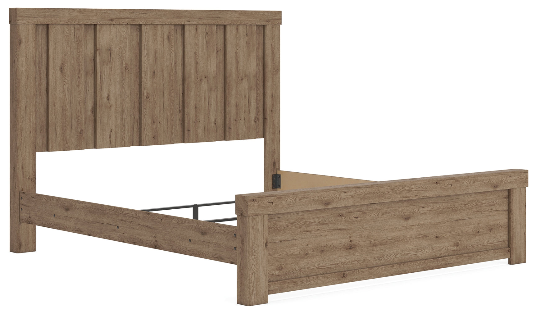 Oliandon King Panel Bed close-up of headboard detail