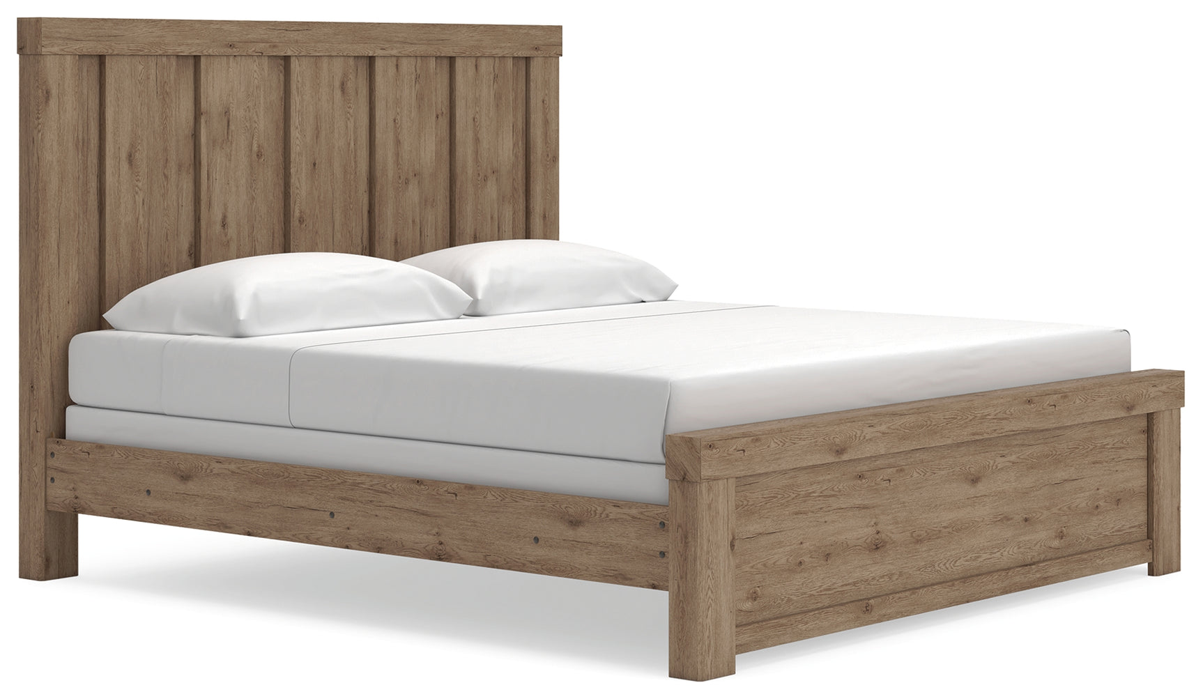 Oliandon King Panel Bed angled side view