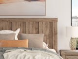 Headboard detailed wood texture