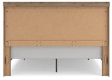Oliandon Light Brown King Panel Storage Bed view 8