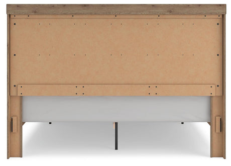 Oliandon Light Brown Panel Storage Bedroom Set view 15