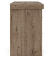 Side view of Oliandon Nightstand showing full height