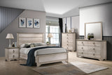 Patterson Driftwood Modern Sturdy, Wood King Panel Bed - Ella Furniture