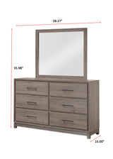Modern River Brown accent chest drawer detail