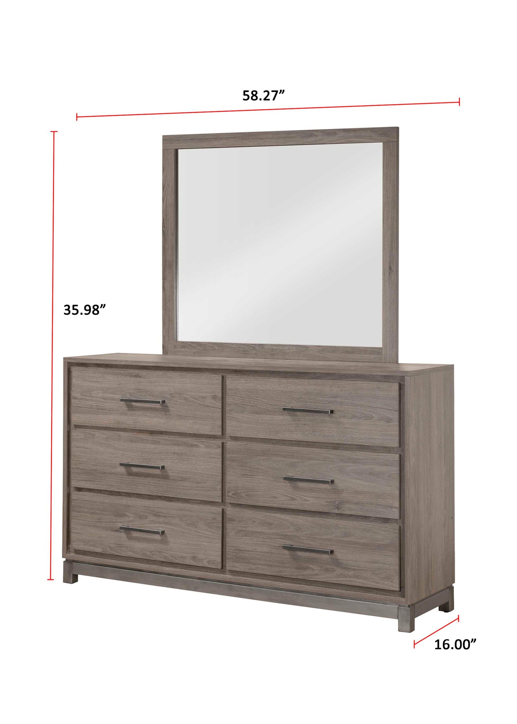 River Brown Dresser top surface