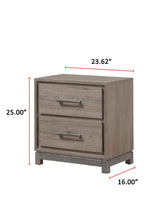 River Brown Collection nightstand front view