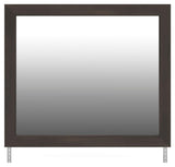 Shaehartin Dark Brown Bedroom Mirror view 2