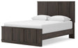 Shaehartin Dark Brown Queen Panel Platform Bed from Decor Furniture