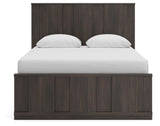 Shaehartin Dark Brown Queen Panel Bed view 6