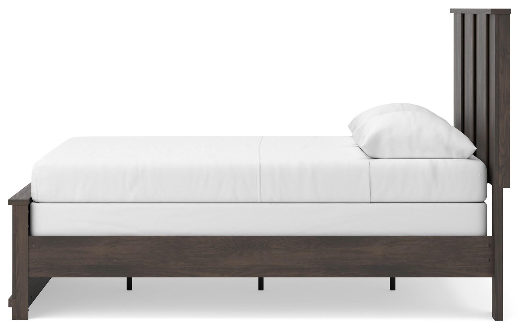Shaehartin Dark Brown Queen Panel Bed view 3
