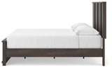 Shaehartin Dark Brown King Panel Platform Bed view 3