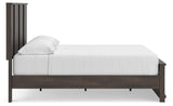 Shaehartin Dark Brown King Panel Platform Bed view 8
