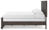 Shaehartin Dark Brown King Panel Bed view 3